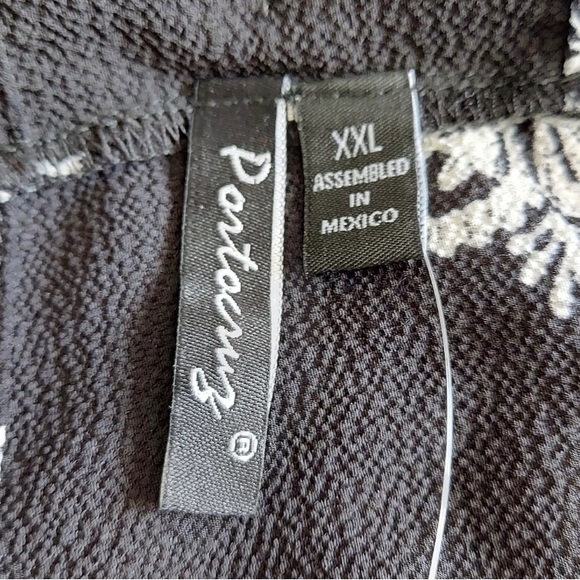 Black and white Handkerchief Cover-Up Dress - Picture 4 of 6